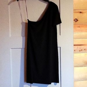 Black One-Shoulder Dress